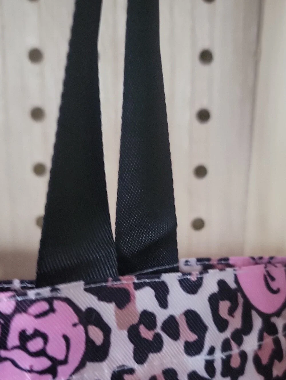 Hello Kitty Pink Leopard Print Kids Tote with Scrunchie Accent